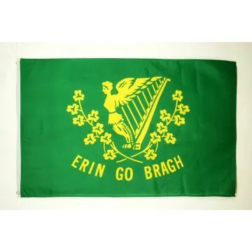 Ireland Erin Go Bragh Flag 3' x 5' Light polyester grommets