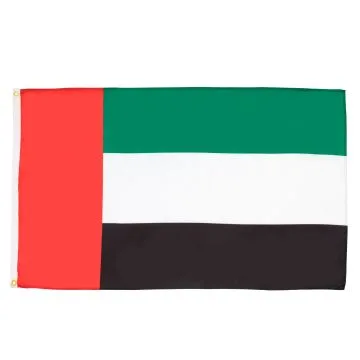DRAPEAU EMIRATS ARABES UNIS 150x90cm - DRAPEAU ÉMIRATI 90 x 150 cm Polyester léger