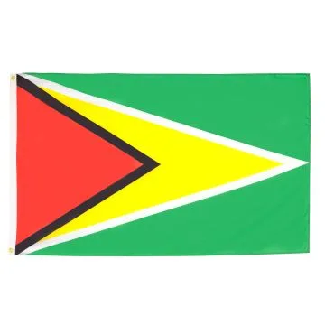 DRAPEAU GUYANA 150x90cm - DRAPEAU GUYANIEN 90 x 150 cm Polyester léger
