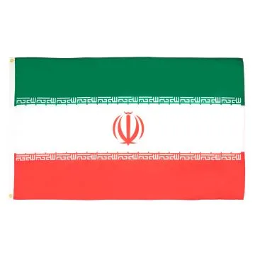 DRAPEAU IRAN 150x90cm - DRAPEAU IRANIEN 90 x 150 cm Polyester léger