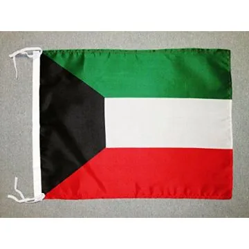 DRAPEAU KOWEÏT 45x30cm - PAVILLON KOWEÏTIEN 30 x 45 cm polyester léger
