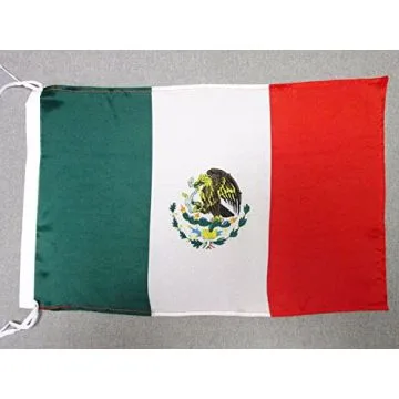 DRAPEAU MEXIQUE 45x30cm - PAVILLON MEXICAIN 30 x 45 cm polyester léger