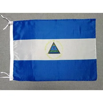 DRAPEAU NICARAGUA 45x30cm - PAVILLON NICARAGUAYEN 30 x 45 cm polyester léger