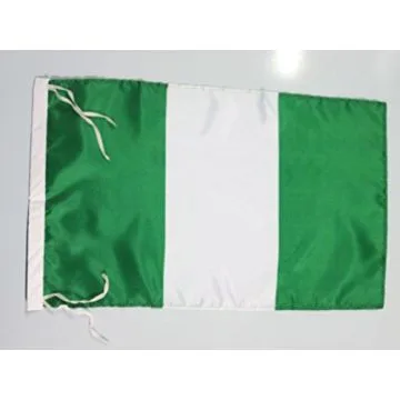 DRAPEAU NIGÍ?RIA 45x30cm - PAVILLON NIGÍ?RIAN 30 x 45 cm polyester léger