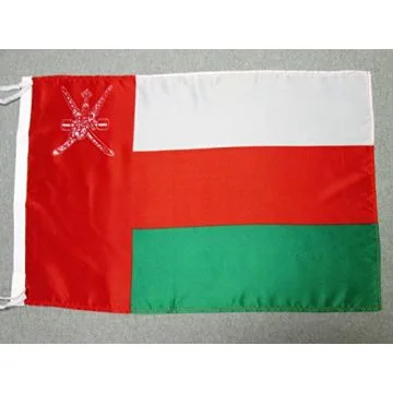 DRAPEAU OMAN 45x30cm - PAVILLON OMANAIS 30 x 45 cm polyester léger