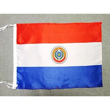 DRAPEAU PARAGUAY 45x30cm - PAVILLON PARAGUAYEN 30 x 45 cm polyester léger