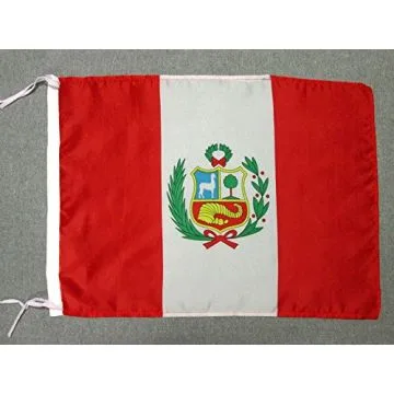 DRAPEAU PÍ?ROU 45x30cm - PAVILLON PÍ?RUVIEN 30 x 45 cm polyester léger