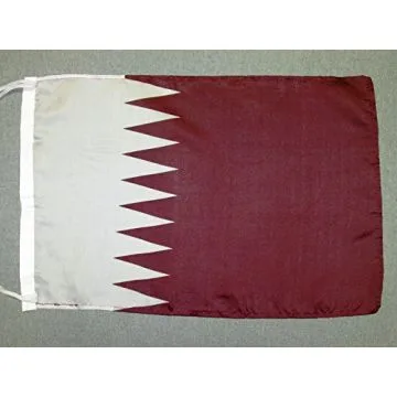 DRAPEAU QATAR 45x30cm - PAVILLON QATARIEN 30 x 45 cm polyester léger