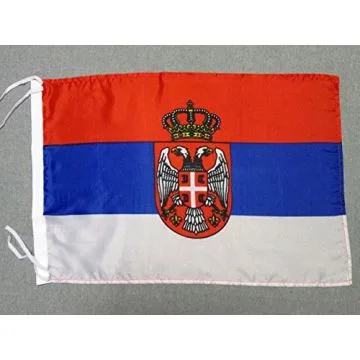 DRAPEAU SERBIE 45x30cm - PAVILLON SERBE 30 x 45 cm polyester léger