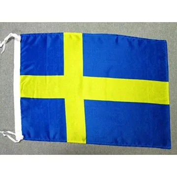 DRAPEAU SUÍ?DE 45x30cm - PAVILLON SUÍ?DOIS 30 x 45 cm polyester léger