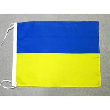 DRAPEAU UKRAINE 45x30cm - PAVILLON UKRAINIEN 30 x 45 cm polyester léger