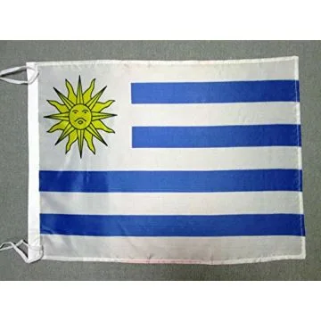 DRAPEAU URUGUAY 45x30cm - PAVILLON URUGUAYEN 30 x 45 cm polyester léger