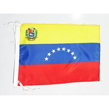 DRAPEAU VÍ?NÍ?ZUELA 45x30cm - PAVILLON VÍ?NÍ?ZUELIEN 30 x 45 cm polyester léger