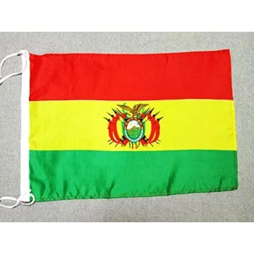DRAPEAU BOLIVIE 45x30cm - PAVILLON BOLIVIEN 30 x 45 cm polyester léger