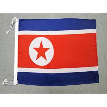 DRAPEAU CORÍ?E DU NORD 45x30cm - PAVILLON NORD CORÍ?EN 30 x 45 cm polyester léger