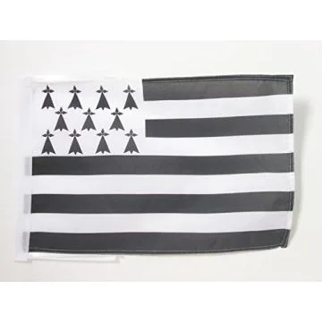 DRAPEAU BRETAGNE 45x30cm - PAVILLON BRETON 30 x 45 cm polyester léger