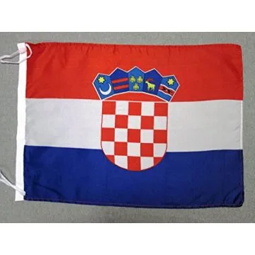 DRAPEAU CROATIE 45x30cm - PAVILLON CROATE 30 x 45 cm polyester léger