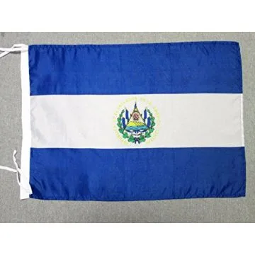 DRAPEAU EL SALVADOR 45x30cm - PAVILLON SALVADORIEN 30 x 45 cm polyester léger