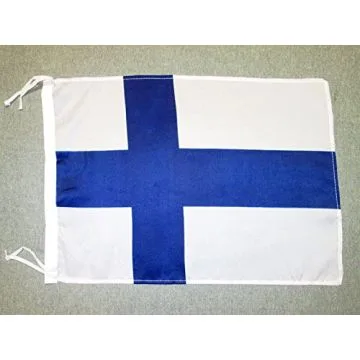 DRAPEAU FINLANDE 45x30cm - PAVILLON FINLANDAIS 30 x 45 cm polyester léger