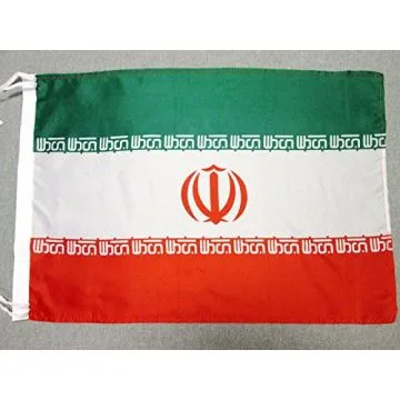 DRAPEAU IRAN 45x30cm - PAVILLON IRANIEN 30 x 45 cm polyester léger