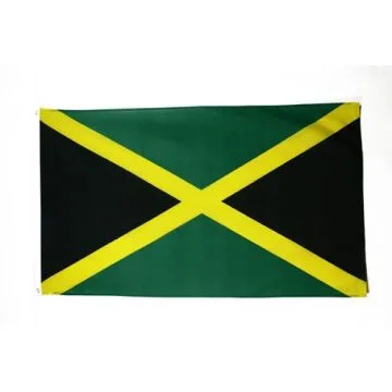 DRAPEAU JAMAÏQUE 90x60cm - DRAPEAU JAMAÏCAIN 60 x 90 cm Polyester léger