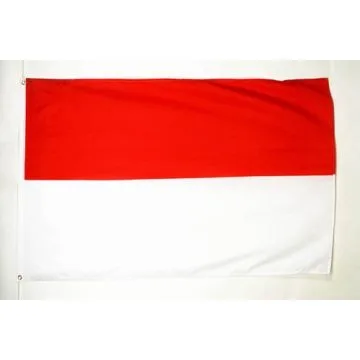 DRAPEAU MONACO 90x60cm - DRAPEAU MONÍ?GASQUE 60 x 90 cm Polyester léger