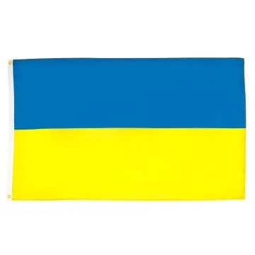 DRAPEAU UKRAINE 90x60cm - DRAPEAU UKRAINIEN 60 x 90 cm Polyester léger
