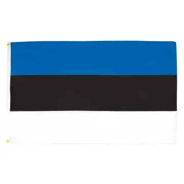 DRAPEAU ESTONIE 90x60cm - DRAPEAU ESTONIEN 60 x 90 cm Polyester léger