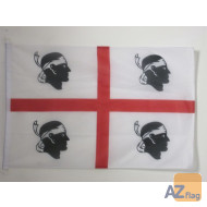 DRAPEAU SARDAIGNE 150x90cm - DRAPEAU SARDE - ITALIE 90 x 150 cm Spécial Extérieur - DRAPEAUX