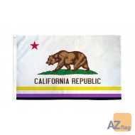 DRAPEAU CALIFORNIE FIERTÉ NON BINAIRE 150x90cm - DRAPEAU GENDERQUEER CALIFORNIEN 90 x 150 cm - DRAPEAUX