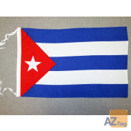 DRAPEAU CUBA 45x30cm - PAVILLON CUBAIN 30 x 45 cm haute qualité