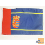 DRAPEAU MOSTOLES 45x30cm - PAVILLON ESPAGNOL - ESPAGNE 30 x 45 cm haute qualité