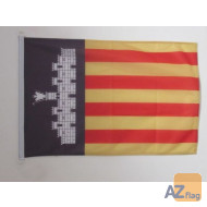 DRAPEAU MAYORQUE 90x60cm - DRAPEAU DE MALLORCA - ESPAGNE 60 x 90 cm Spécial Extérieur - DRAPEAUX