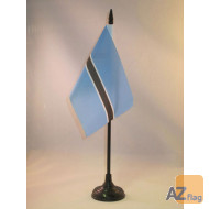 DRAPEAU DE TABLE BOTSWANA 15x10cm - PETIT DRAPEAUX DE BUREAU BOTSWANAIS 10 x 15 cm