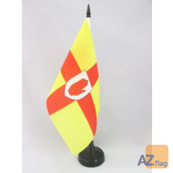 DRAPEAU DE TABLE ULSTER 21x14cm - PETIT DRAPEAUX DE BUREAU IRLANDAIS - IRLANDE 14 x 21 cm