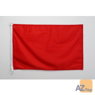 Pavillon nautique Unicolore Rouge 45x30cm - Drapeau de bateau de couleur rouge 30 x 45 cm