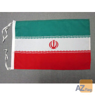 DRAPEAU IRAN 45x30cm - PAVILLON IRANIEN 30 x 45 cm haute qualité