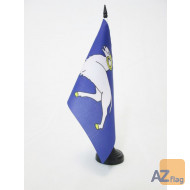 DRAPEAU DE TABLE CORNOUAILLE 21x14cm - PETIT DRAPEAUX DE BUREAU BRO GERNEV EN BRETAGNE 14 x 21 cm