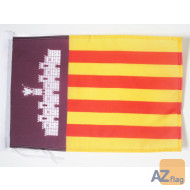 DRAPEAU MAYORQUE 45x30cm - PAVILLON DE MALLORCA - ESPAGNE 30 x 45 cm haute qualité