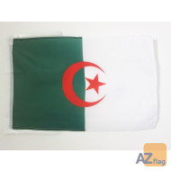 DRAPEAU ALGÉRIE 45x30cm - PAVILLON ALGÉRIEN 30 x 45 cm haute qualité