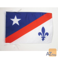 DRAPEAU FRANCO-AMÉRICAINS 45x30cm - PAVILLON FRANCO AMÉRICAIN 30 x 45 cm haute qualité