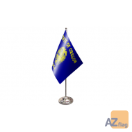 DRAPEAU DE TABLE prestige OREGON 22x15cm en SATIN - GRAND DRAPEAUX DE BUREAU ETAT AMÉRICAIN - USA - ETATS-UNIS 15 x 22 cm