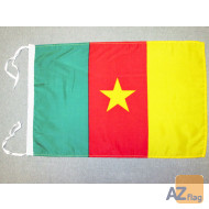 DRAPEAU CAMEROUN 45x30cm - PAVILLON CAMEROUNAIS 30 x 45 cm haute qualité