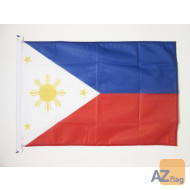 DRAPEAU PHILIPPINES 150x90cm - DRAPEAU PHILIPPIN 90 x 150 cm Spécial Extérieur - DRAPEAUX
