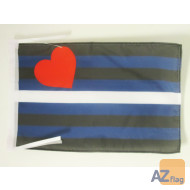 DRAPEAU ARC-EN-CIEL LEATHER 45x30cm - PAVILLON BONDAGE - SM - ARC EN CIEL - RAINBOW 30 x 45 cm haute qualité