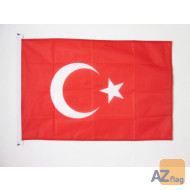 PAVILLON NAUTIQUE TURQUIE 45x30cm - DRAPEAU DE BATEAU TURC 30 x 45 cm