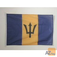 PAVILLON NAUTIQUE BARBADE 45x30cm - DRAPEAU DE BATEAU BARBADIEN 30 x 45 cm