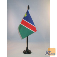 DRAPEAU DE TABLE NAMIBIE 15x10cm - PETIT DRAPEAUX DE BUREAU NAMIBIEN 10 x 15 cm