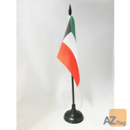 DRAPEAU DE TABLE KOWEÏT 15x10cm - PETIT DRAPEAUX DE BUREAU KOWEÏTIEN 10 x 15 cm