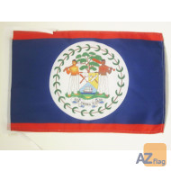 DRAPEAU BELIZE 45x30cm - PAVILLON BÍ?LIZIEN 30 x 45 cm polyester léger